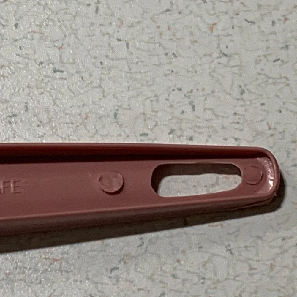 Vintage Pink EKCO MEAT SERVING FORK Utensil Nylon 11” Serving Kitchen Tool Nice